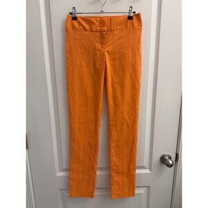 Beiza Orange Pinstripe, Womens Straight Leg Boutique pants.